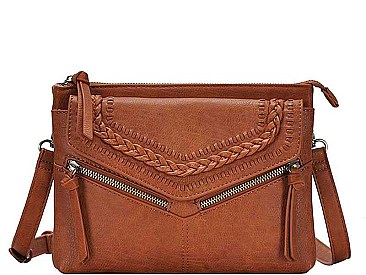 STYLISH DESIGNER BRAIDED FASHION MESSENGER BAG JYBGA-81979