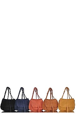 STYLISH SADDLE CROSS BODY BAG