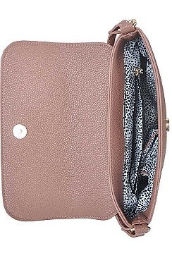DESIGNER INSPIRED TASSEL ACCENT CROSS BODY BAG