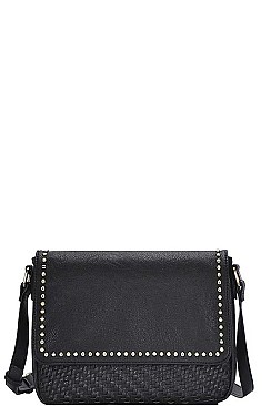 STYLISH STUDDED CROSS BODY BAG