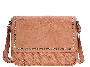 STYLISH STUDDED CROSS BODY BAG