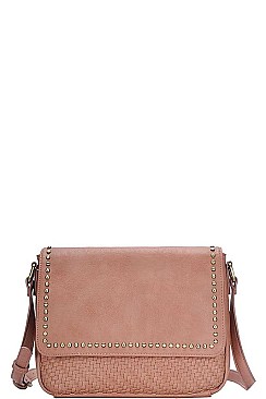STYLISH STUDDED CROSS BODY BAG