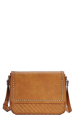 STYLISH STUDDED CROSS BODY BAG