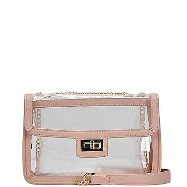 Chic Smooth Transparent Clair Fashion Sling Bag JYBGS-2835