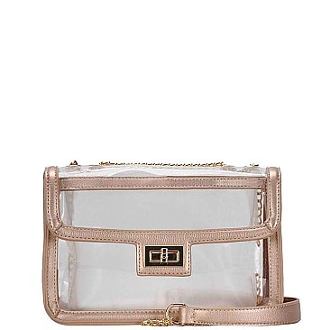 Chic Smooth Transparent Clair Fashion Sling Bag JYBGS-2835