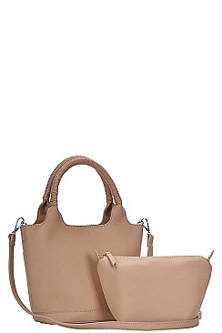 3IN1 CUTE TOTE BAG WITH LONG STRAP