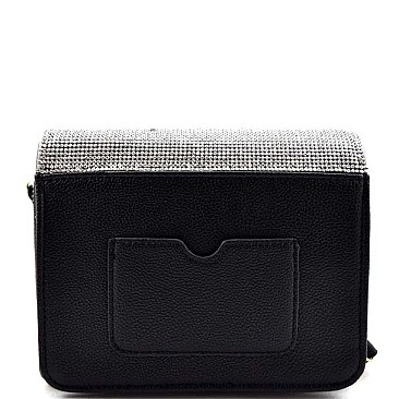 Foxy Rhinestone Decorated Messenger Bag