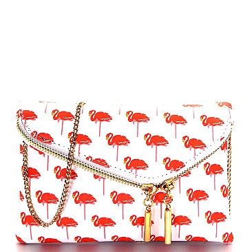 BGS5431M-LP Asymmetrical Fold-Over Envelope Clutch