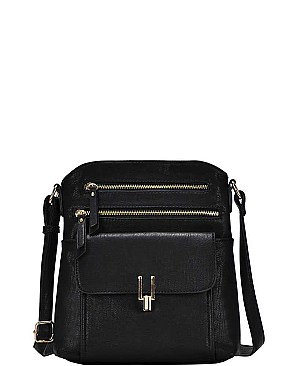 DESIGNER FASHION STYLISH MULTI ZIPPED CROSSBODY BAG JYBGT-3561