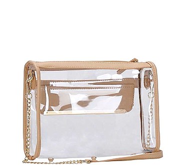 REFINED TRANSPARENT CROSSBODY BAG JYBGT-48814