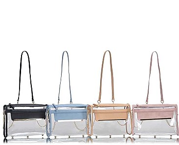 REFINED TRANSPARENT CROSSBODY BAG JYBGT-48814