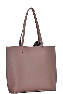 2in1 STYLISH SCARFED TOTE WITH PURSE JYBGT-48969