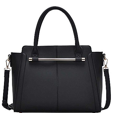 STYLISH PU LEATHER MODERN CHIC SATCHEL WITH LONG STRAP  JYBGT-81073