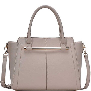 STYLISH PU LEATHER MODERN CHIC SATCHEL WITH LONG STRAP  JYBGT-81073