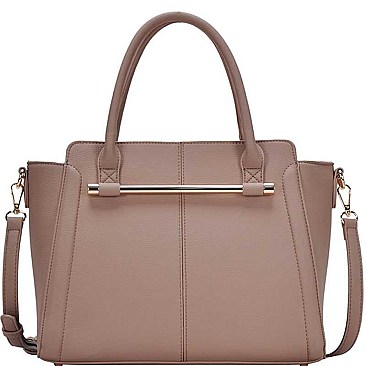 STYLISH PU LEATHER MODERN CHIC SATCHEL WITH LONG STRAP  JYBGT-81073