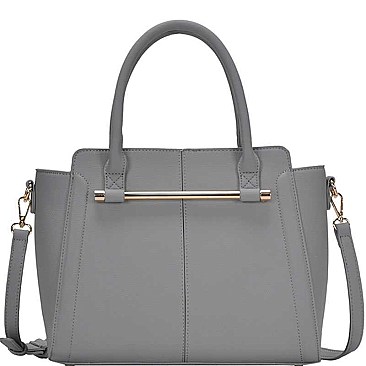 STYLISH PU LEATHER MODERN CHIC SATCHEL WITH LONG STRAP  JYBGT-81073