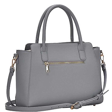 STYLISH PU LEATHER MODERN CHIC SATCHEL WITH LONG STRAP  JYBGT-81073