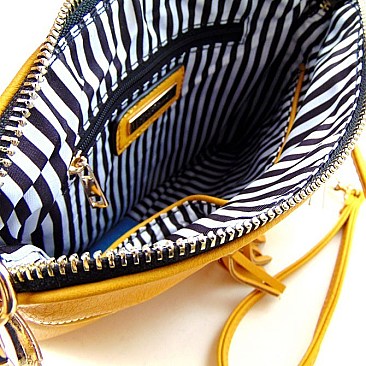 Soft Touch Zipper Tassel Design Fashion Cross Body Messenger