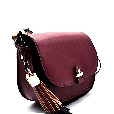 BGT46435-LP Myztique 2 Tone Colored Strap Cross Body