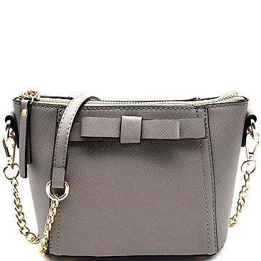 BGT5262-LP Bow Accent Saffiano Bucket Cross Body