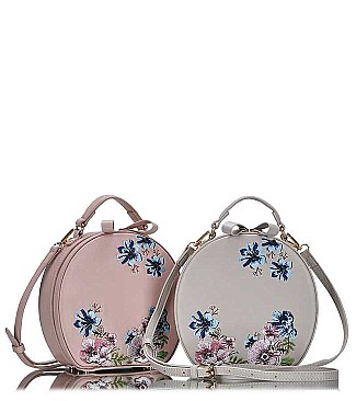 ADORABLE PRINCESS ROUND FLORAL CROSSBODY BAG JYBGW-0849
