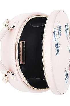 ADORABLE PRINCESS ROUND FLORAL CROSSBODY BAG JYBGW-0849