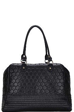 FASHIONABLE DESIGNER CHIC SOFT QUILTED SATCHEL JYBGW-16752