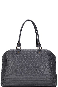 FASHIONABLE DESIGNER CHIC SOFT QUILTED SATCHEL JYBGW-16752