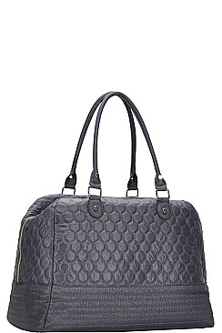 FASHIONABLE DESIGNER CHIC SOFT QUILTED SATCHEL JYBGW-16752