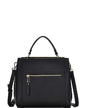 MODERN FASHION ZIPPED FRONT CROSSBODY BAG JYBGW-5777