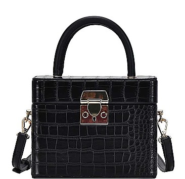 FASHION STRUCTURED ANIMAL PRINT TOTE BAG