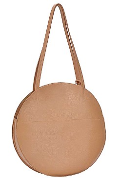 2 IN 1 TRENDY CIRCLE TOTE BAG AND COIN PURSE SET