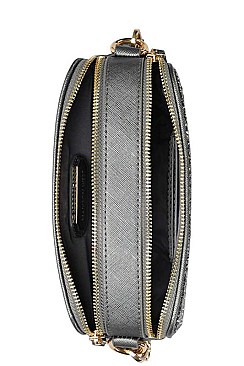 FASHIONABLE SPARKLING CHIC RECTANGULAR CROSSBODY BAG JYBGW-81351