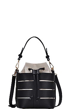 2IN1 STYLISH BUCKET CROSS BODY SHOULDER BAG