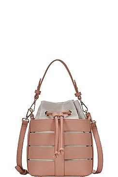 2IN1 STYLISH BUCKET CROSS BODY SHOULDER BAG