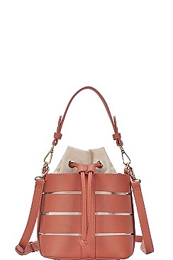 2IN1 STYLISH BUCKET CROSS BODY SHOULDER BAG