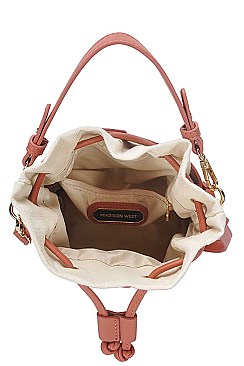 2IN1 STYLISH BUCKET CROSS BODY SHOULDER BAG