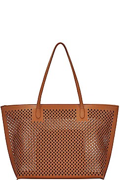 FASHION MESH 2in1 SHOPPER BAG SET JYBGW-81982