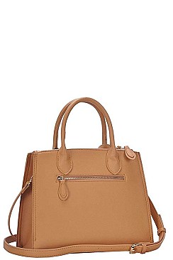FASHION TRENDY SATCHEL WITH LONG STRAP