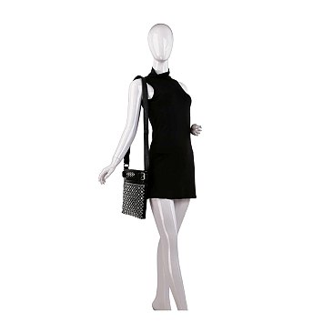 Decorative Rhinestone Crossbody Sling
