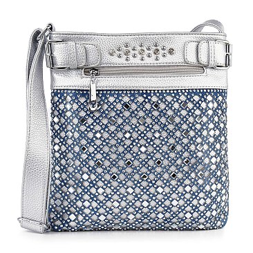 Decorative Rhinestone Crossbody Sling