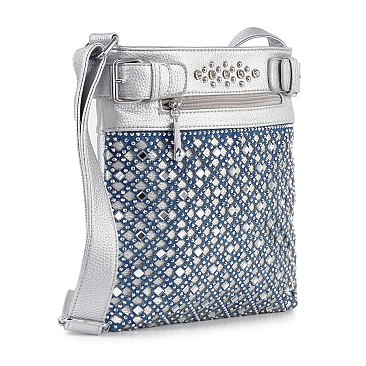 Decorative Rhinestone Crossbody Sling