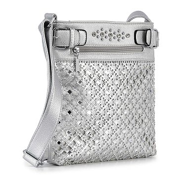 Decorative Rhinestone Crossbody Sling
