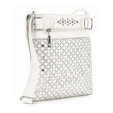 Decorative Rhinestone Crossbody Sling