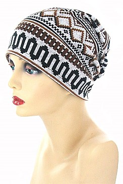 Stylish Tribal Beanies and Neck Warmers FM-BHT18153