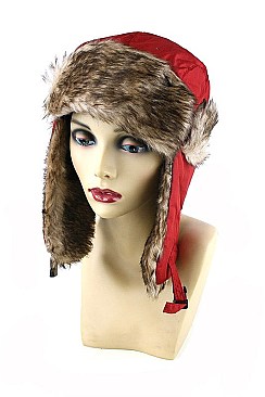 Pack of 12 (pieces) Assorted Faux Fur Fashion Aviator Hat FM-BHT40073B