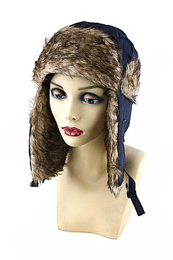 Pack of 12 (pieces) Assorted Faux Fur Fashion Aviator Hat FM-BHT40073B