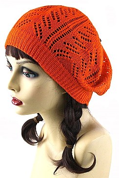 Pack of 12 (pieces) Assorted Knitted Soft Beret Beanie Hat FM-BHT57090