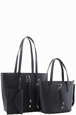 3IN1 TRENDY CLASSY SHOPPER BAG AND CLUTCH SET