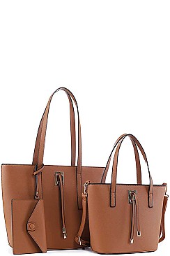 3IN1 TRENDY CLASSY SHOPPER BAG AND CLUTCH SET